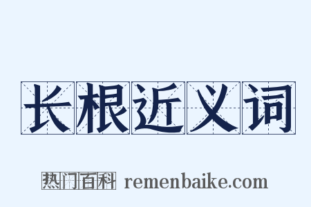 长根近义词是什么意思的图片